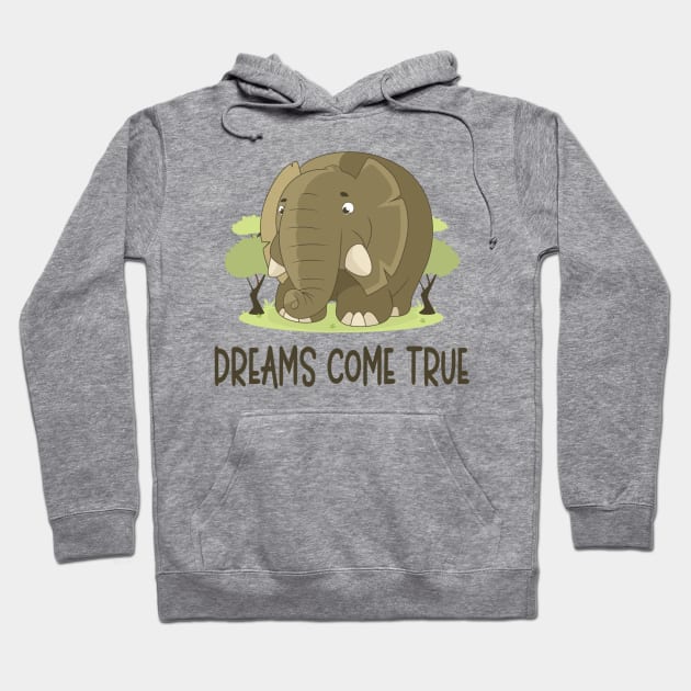 Dreams Come True - Inspirational Quote Hoodie by Animal Specials